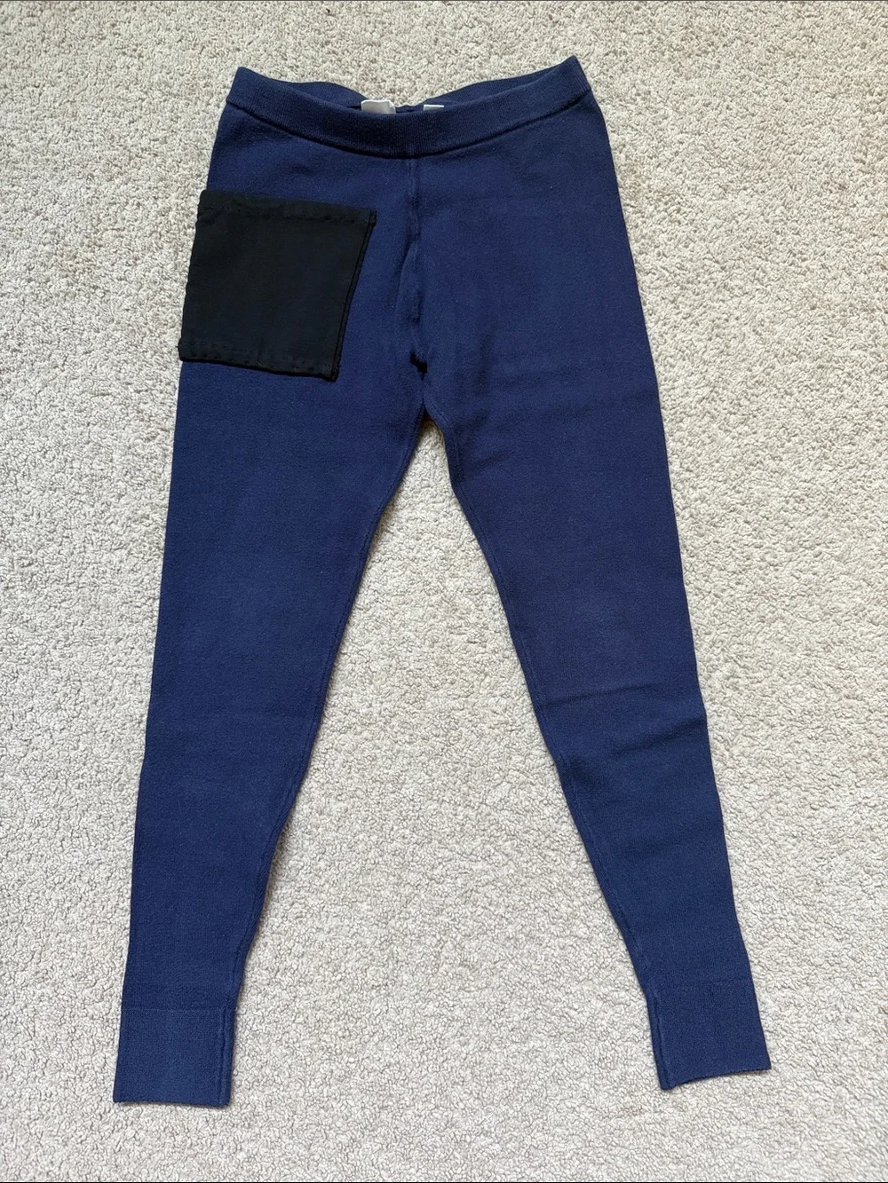GAP Navy Leggings with Black Patch Pocket